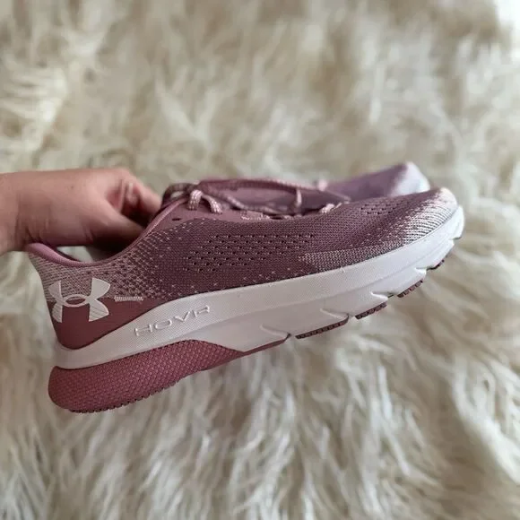 Under Armour HOVR Turbulence 2 Running Shoes Pink Rose Size 10 - Picture 6 of 12